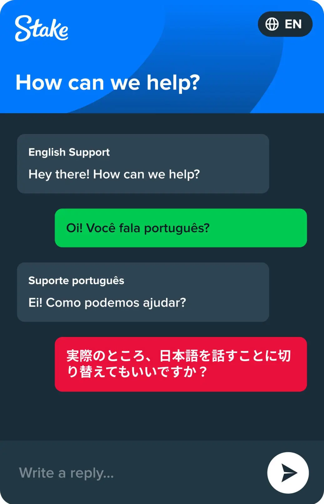 Stake Canada on Mobile 